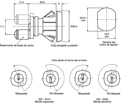 Product image for RIGHT EDGE MULTIDRAW LOCK,23.5MM HOUSING