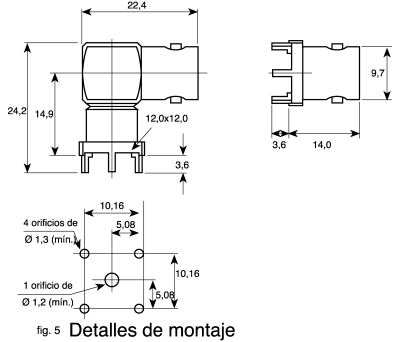 Product image for BNC JACK, PCB, VERTICAL, 50 OHM, SILVER