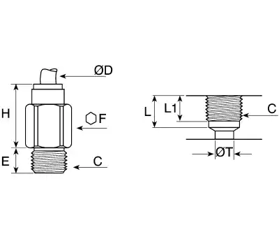 Product image for MALE PARALLEL SELF SEAL ADAPTOR,G1/8X6MM