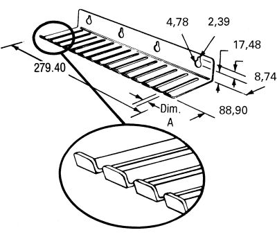 Product image for Blue standard test lead rack,9 slots