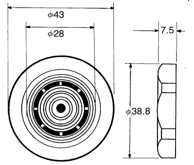 Product image for Slow pulse tone buzzer 220Vac/dc 82dB