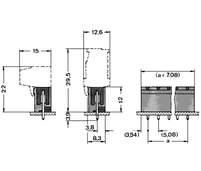 Product image for 8WAY VERTICAL CLOSED HEADER,5.08MM PITCH