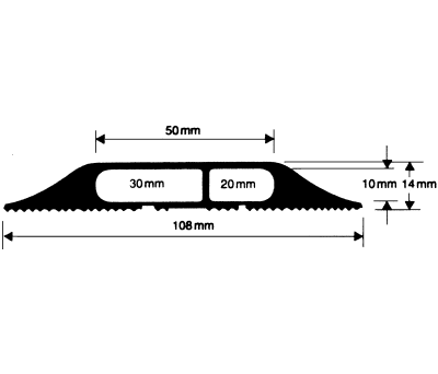 Product image for BLACK BNC3 POWER CABLE PROTECTOR,4.5M L