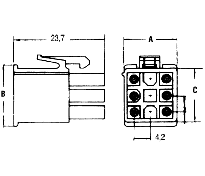 Product image for 15 way cable plug Min Mate-N-Lok