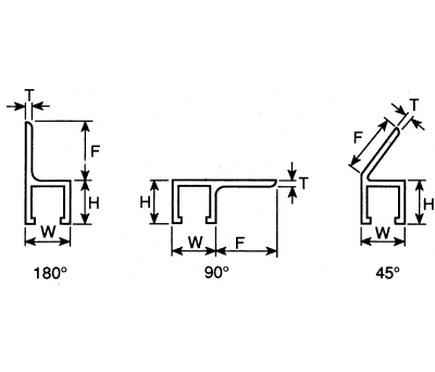 Product image for 45deg Al housed stripbrush,32Lx1.8Tmm