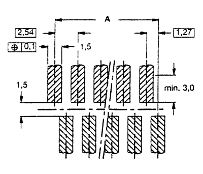 Product image for 8 WAY SURFACE MOUNT SOCKET,1.27MM PITCH