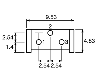 Product image for 500kΩ, Through Hole Trimmer Potentiometer 0.5W Top Adjust Bourns, 3386