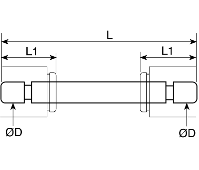 Product image for PNEUMATIC PUSH IN STEM CONNECTOR,6MM