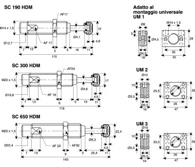 Product image for SELF COMP SHOCKABSORBER,M25 68-408KG