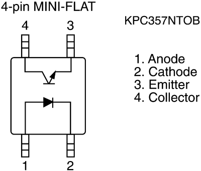 Product image for OPTO-ISOLATOR,KPC357NT-0B 3750VRMS MFP4