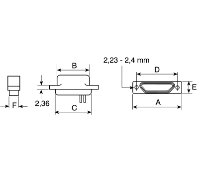 Product image for RS PRO Jack Screw Locking Connector