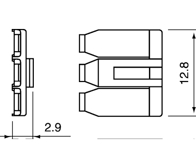 Product image for CONNECTOR,PLASTIC RETAINER,MULTIPOLE,PO