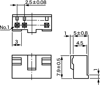 Product image for CONNECTOR,MULTIPOLE PCB USE,IL-G SERIES