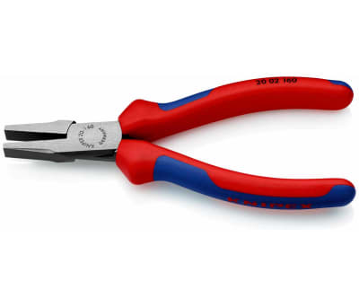 Product image for Knipex 160 mm Chrome Vanadium Steel Flat Nose Pliers With 30mm Jaw Length