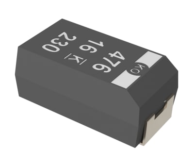 Product image for T520 SMT POLYMER CAP, CASED, 6.3V 330UF