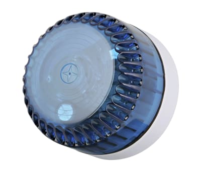 Product image for 10CD BEACON BLU LENS, WHT SHALLOW BASE