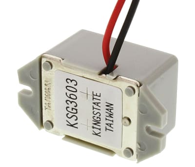 Product image for Flanged flying lead buzzer 3Vdc 75dB