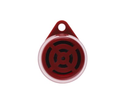 Product image for Moflash AE30M Red Single Tone Buzzer, 24 V, 75dB at 1 Metre, Panel Mount, IP34