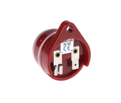 Product image for Moflash AE30M Red Single Tone Buzzer, 24 V, 75dB at 1 Metre, Panel Mount, IP34