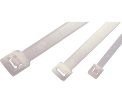 Product image for Nat. Releasable Cable Tie, 770x8.9mm