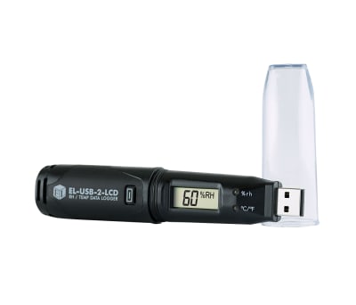 Product image for TEMP/RH USB DATA LOGGER,LCD DISPLAY