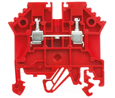 Product image for 2.5mm din rail terminal red