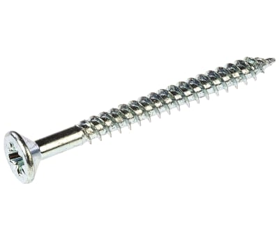 Product image for 2 thread csk head woodscrew,No.6x1 1/2in