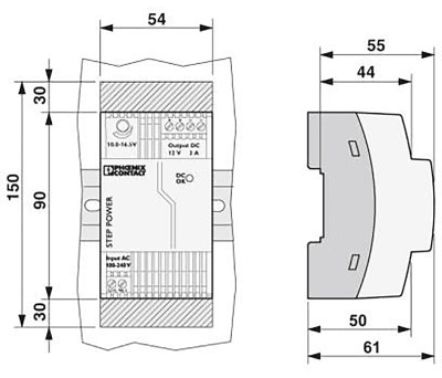 Product image for STEP-PS/1AC/12DC/3