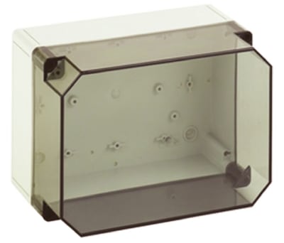 Product image for IP66 BOX WITH CLEAR LID,254X180X165MM