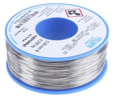 Product image for SOLDER WIRE, 2% AG, EL 0,5MM