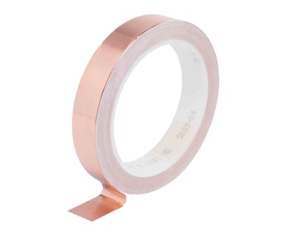 Product image for 3M 1181 Conductive Metallic Tape, 9.5mm x 16m