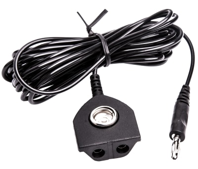 Product image for Earth Bonding Cord,10mm,2x4mm,4mm plug