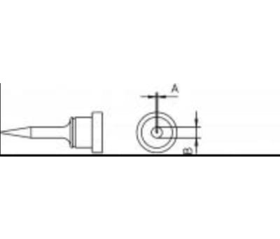 Product image for LT 1SNW SOLDERING TIP 0.1MM CHROMED