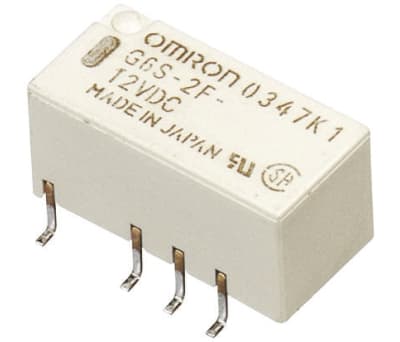 Product image for RELAY DPDT SMT OUT-L,2A 24VDC