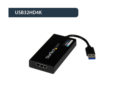 Product image for STARTECH USB TO HDMI 4K VIDEO ADAPTER