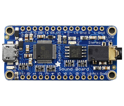 Product image for ADAFRUIT AUDIO FX SOUND BOARD 2MB FLASH