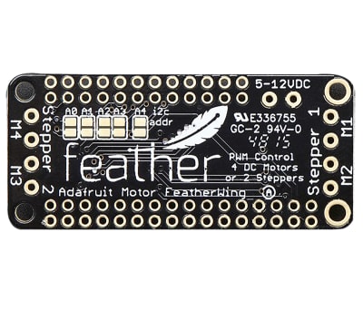 Product image for FEATHERWING DC/STEPPER MOTOR ADDON BOARD