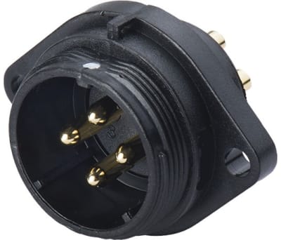 Product image for 2W 2 HOLE FLANGE MOUNT PLUG 30A IP68