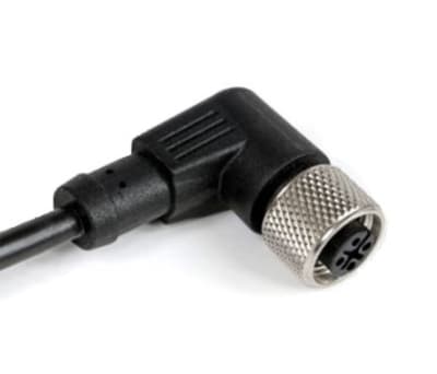 Product image for M12 Connector Female Angled,4W, 2m, Mini