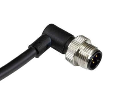 Product image for M12 Connector Male Angled, 5W, 2m, Mini