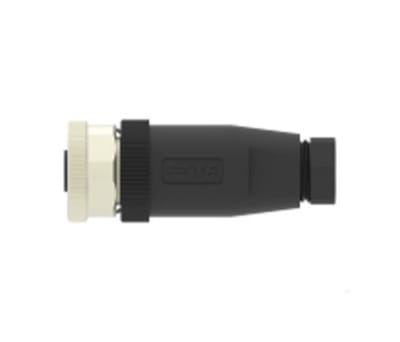 Product image for M12,FEMALE,STRAIGHT,A CODE,3P,PG9,GOLD