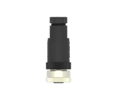 Product image for M12,FEMALE,STRAIGHT,A CODE,3P,PG9,GOLD
