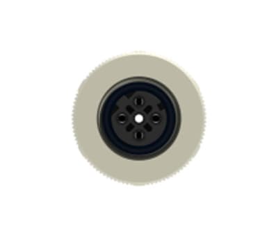 Product image for M12 FEMALE,4P GOLD D_CODE S SHIELDED PG7