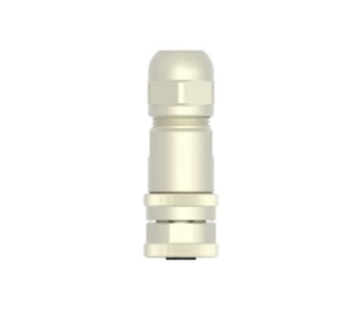 Product image for M12 FEMALE,4P GOLD D_CODE S SHIELDED PG7