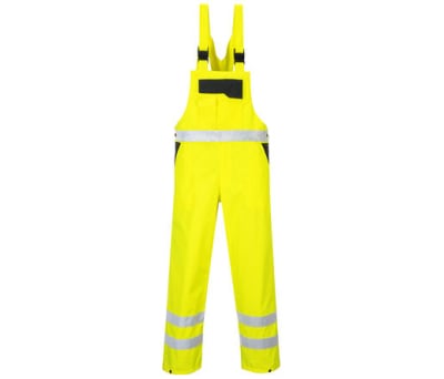 Product image for HI VIZ BIB & BRACE YELLOW/NAVY L