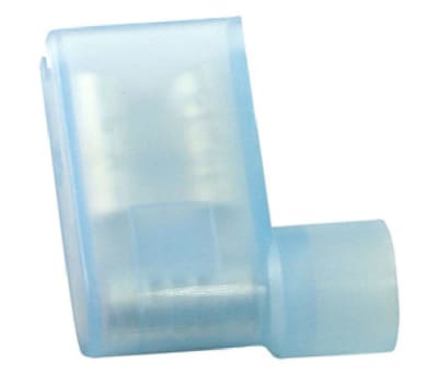Product image for RS PRO Blue Insulated Spade Connector, 6.35 x 0.8mm Tab Size, 1.5mm² to 2.5mm²