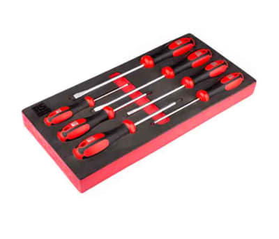 Product image for 7 Pc C-PLUS Slotted/PZ Screwdriver Set