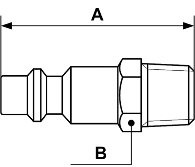 Product image for ISO B8 QUICK RELEASE ADAPTOR 1/4 BSPM