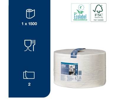 Product image for TORK WIPING PAPER PLUS WHITE 1X510M