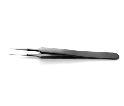 Product image for ESD epoxy coated tweezers straight 110mm